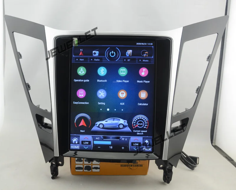 10," tesla стиль вертикальный экран Восьмиядерный Android 8,1 Стерео gps навигация для hyundai i45 Sonata 2011