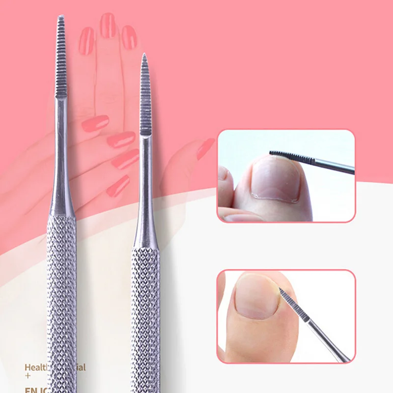 

AACAR 1Pc Stainless Toe Nail File Double Ended Pedicure File Satin Edge Ingrown Toe Nail Lifter