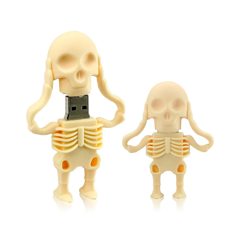 Cool Skull Skeleton headshot Grim Reaper The Death ghost USB Flash drive 32GB 16GB 64GB 128gb Zombies memory stick U disk usb flash drive flash drive