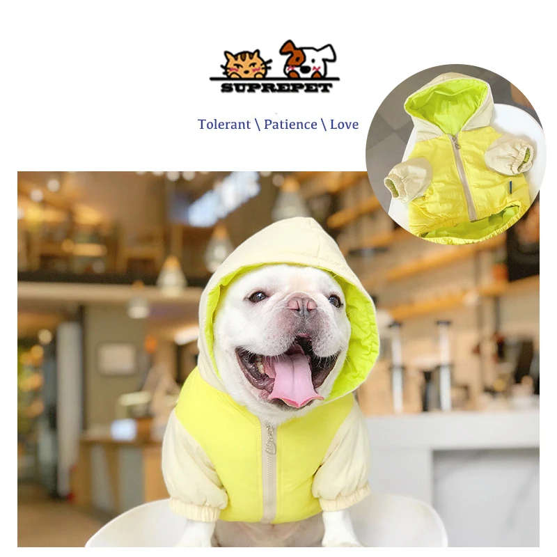 SUPREPET собака кошка осенне зимняя одежда щенок теплая толстовка куртка для