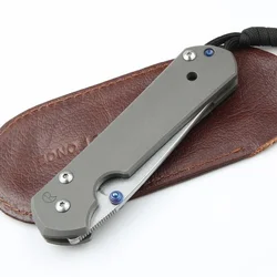 Couteau pliant tactique d'extérieur de haute qualité, lame D2, manche en alliage de titane, couteaux de poche pour le Camping, outil EDC 