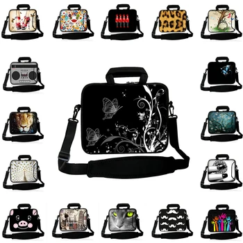 

Laptop Shoulder Strap Bag Neoprene 10.1 12 13.3 14 15.6 17.3 Chromebook Messenger Case Notebook PC Cover For Macbook Air Pro 13