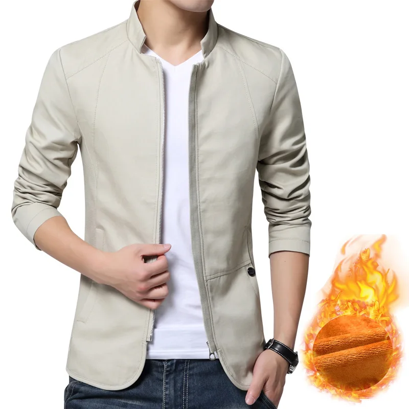 Men Autumn Winter Casual Bomber Jacket Mens Warm Fleece Jackets and Coats Streetwear Thick Manteau Homme Large Size 4xl 5xl