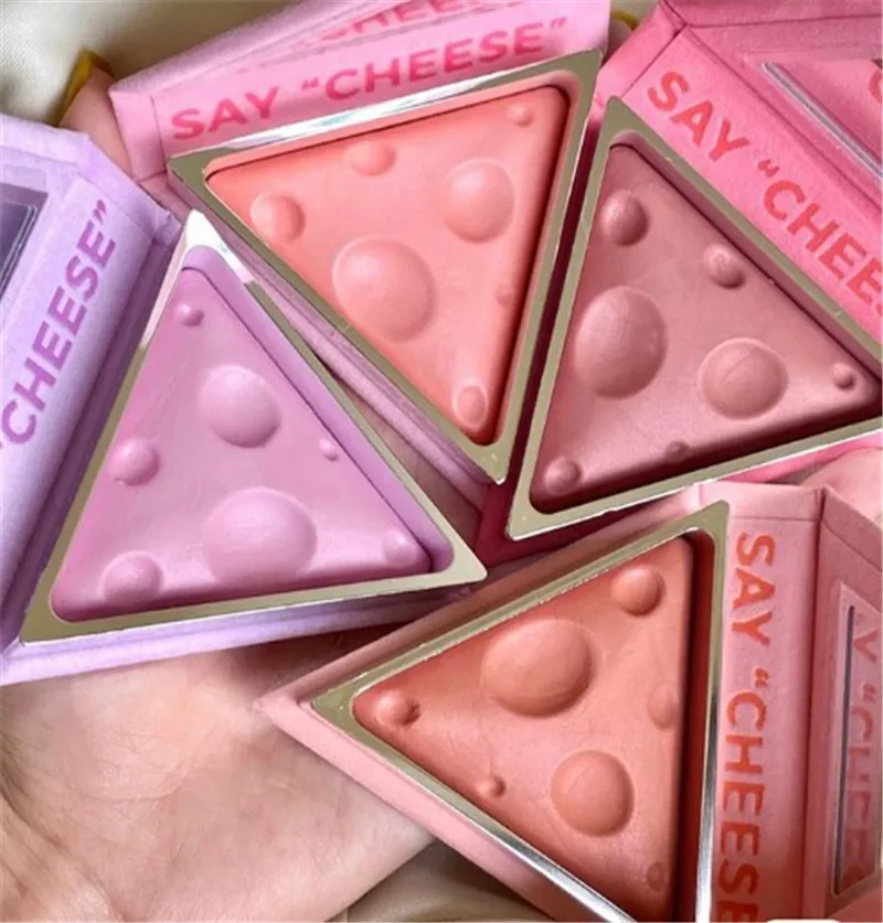 Cute Cheese Blush Baked Cheek Face Blusher Soft Girl Makeup Matte Texture Base Mineral Palette Cosmetics |