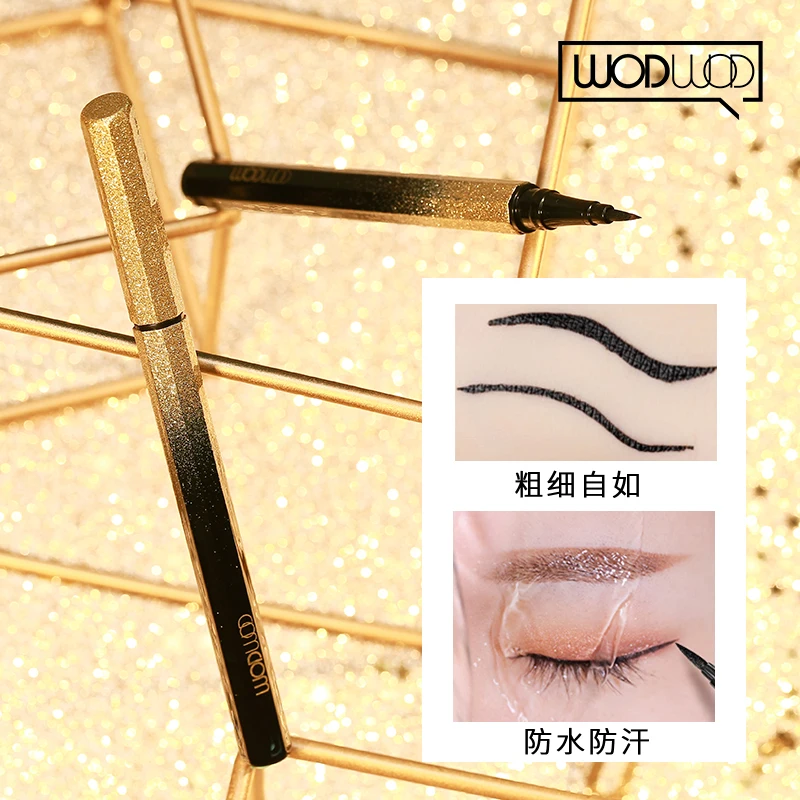Silver River Star Eyeliner Pen Cool Black Waterproof Quick-Drying Long lasting Smooth Natural Pigment Beauty Eye Makeup Tool