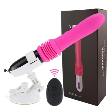 Telescopic Dildo Vibrator Automatic Up Down Massager G-spot Thrusting Retractable Pussy Vibrate Large Size Sex Toys for Women 6