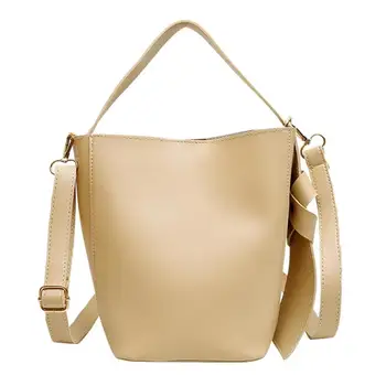 

Hot Sale Handbags Delicate Texture 2pcs/set Fashion Women Leather Shoulder Messenger Handbag Casual Pure Color Tote