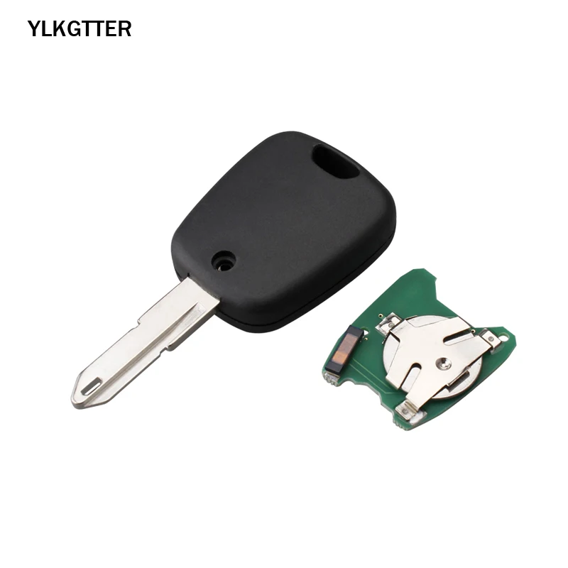 YLKGTTER 2 кнопки дистанционного ключа Fob контроллер для peugeot 206 433/434 МГц ID46/PCF7961 транспондер(chips On Board) режиссерский DIY NE73 лезвие