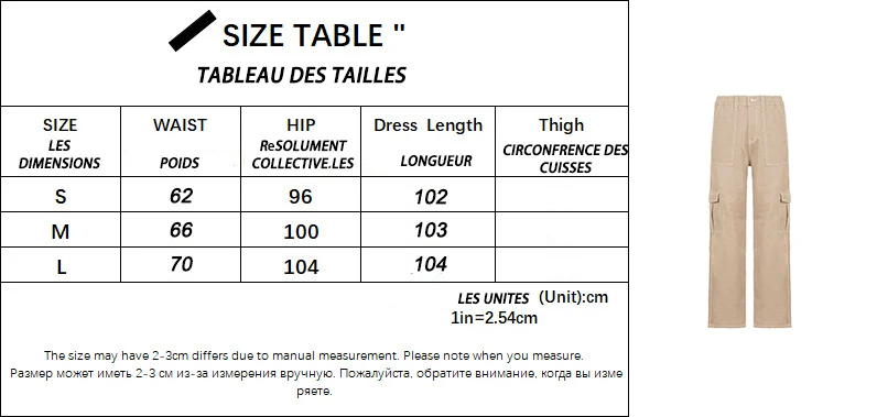 Streetwear Cargo Pants Women Y2K High Waist Flap Pocket Wide Leg Trousers Loose Straight Pants 2022 Fashion Vintage Casual Jeans capris