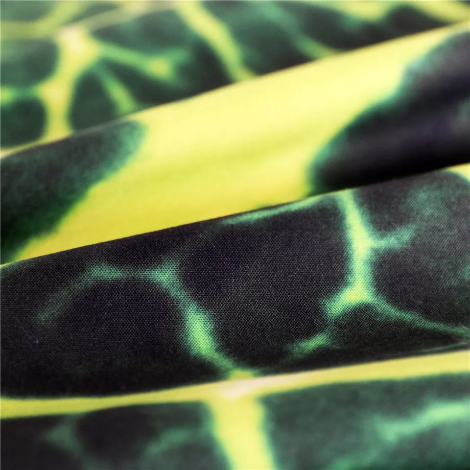 Blesslive зеленое постельное белье с узором из листьев набор King Leaves текстура пододеяльник джунгли тропическая Пальмовая листва домашний текстиль 3 шт покрывала
