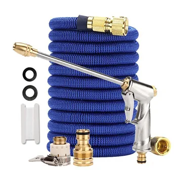 

Hose- Pipe 25FT-100FT Garden Hose Expandable Flexible Water Hose Plastic Hose Handy Pipe With Spray Gun Watering Double Latex