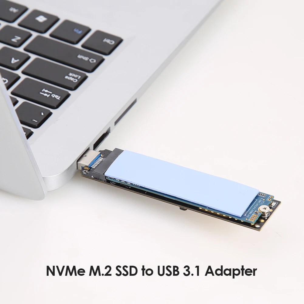 hard disk case 3.0 RTL9210 Chip M.2 NGFF M Key SSD to to USB 3.1 Type A Card HDD Case with USB Cable Pouch New NVMe to USB Adapter hard disk adapter case