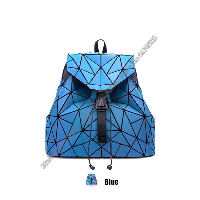 Luminous bao bag Backpack Women Geometric Backpacks For Teenage Girls Female Laser Diamond Student's School Bag Mochila Bolsas