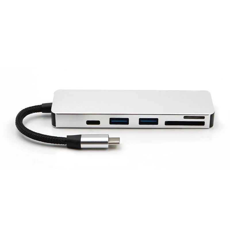 Складной usb-хаб тип-c на 4 порта 2USB3. 0 TF+ SD type C PD адаптер зарядный концентратор Многофункциональный кардридер