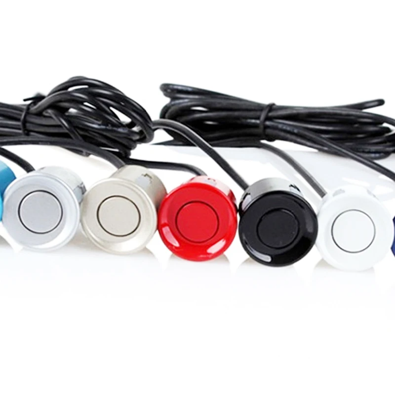 Sensor de aparcamiento para coche, Kit de sistema de marcha atrás, 22mm, negro, rojo, blanco, plata, champán, dorado - AliExpress Automóviles motocicletas