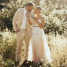 Сексуальные милые с открытыми плечами кружевные аппликационные Свадебные платья с длинным поясом трапециевидной формы без рукавов длиной до пола