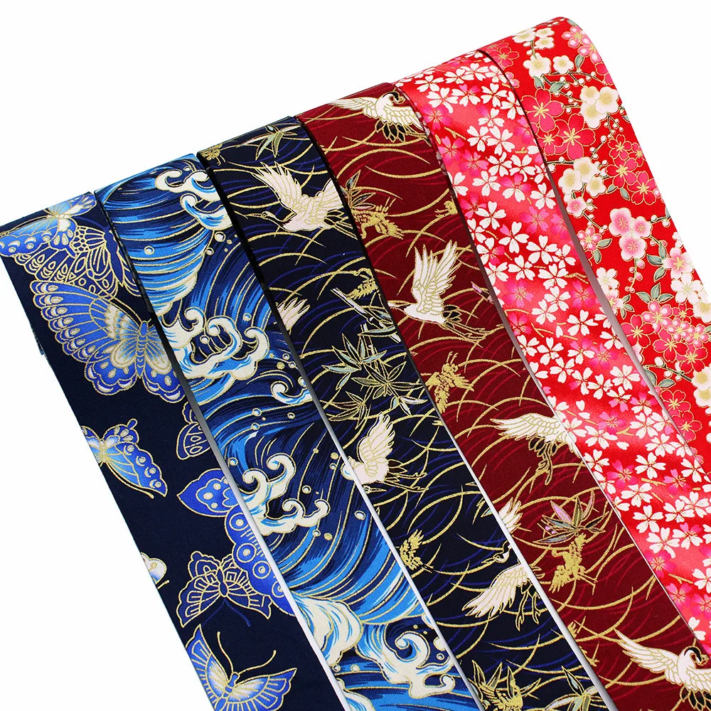 Double-Sided Japanese Style Plaid Fabric Webbing 5Yards Bow Cap DIY Clothing Accessories Party Gift Packaging ribbon supplies,webbing craft supplies