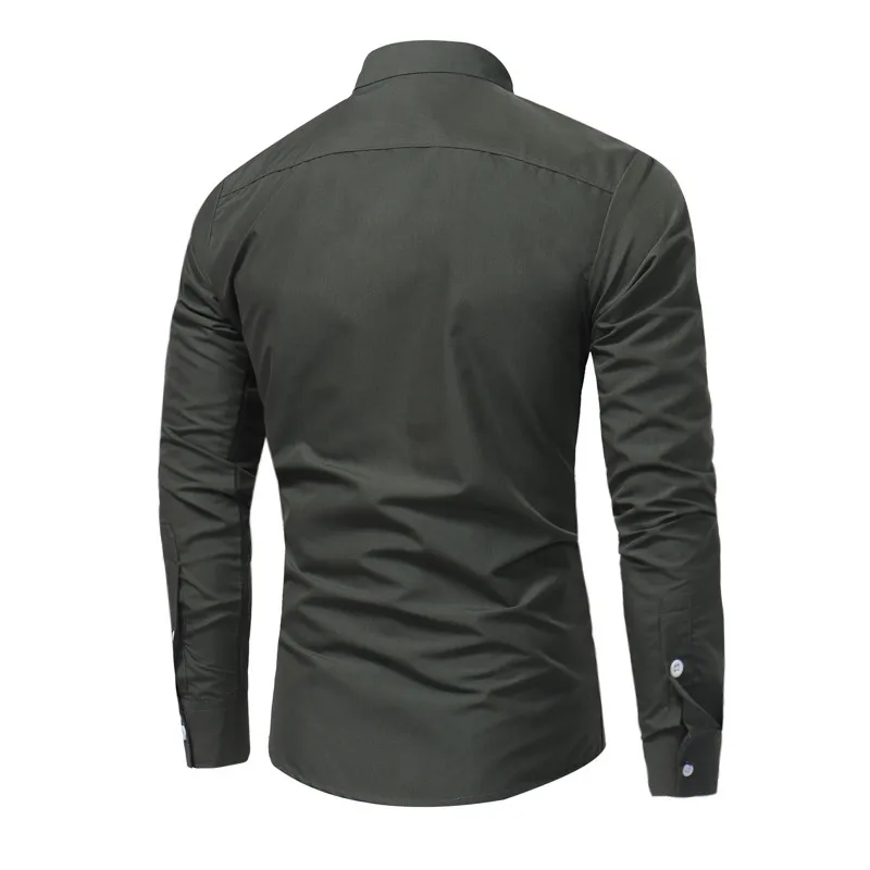 Vogue S~ 2XL, мужские рубашки, хлопковые мягкие рубашки с длинным рукавом, осень-лето, повседневный Топ, блузка, рубашки, мужские деловые рубашки