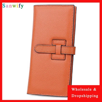 

New Arrivals Leather Women Wallet High Quality Multi-card Bit Wallet Long Style Large Capacity Female Wallet High Quality