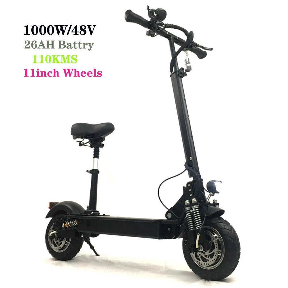 

GT11 Scooter Elctrico potente de 48 V/1000 W de la UE con 11 pulgadas en carretera/fuera de carretera