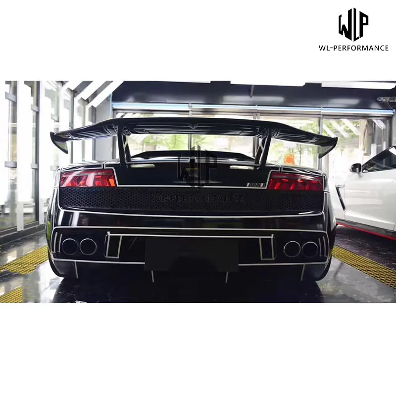 LP550 LP560 карбоновый автомобильный корпусный набор задний спойлер багажника крыло для Lamborghini Gallardo LP570 DMC стиль 03-14