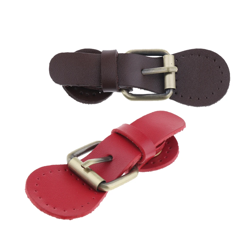 DIY PU Leather Buckles Bags Making Fastener Magnetic Snap Sew on Retro Clasp