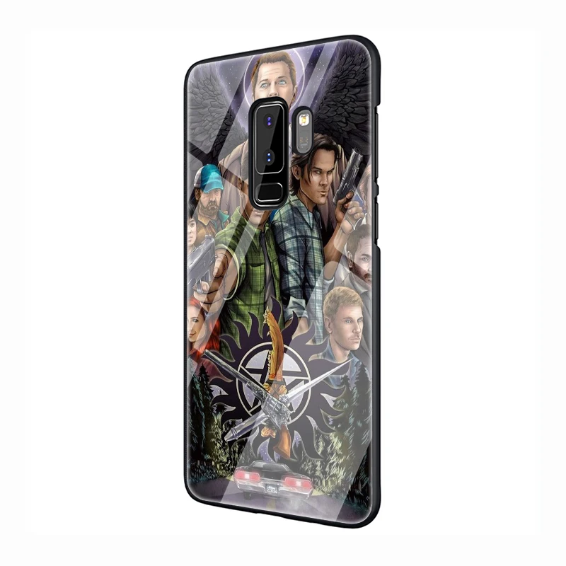 EWAU Сверхъестественное 2 Чехол из закаленного стекла для телефона для samsung S7 край S8 S9 S10 Note 8, 9, 10, плюс A10 20 30 40 50 60 70 - Цвет: G1