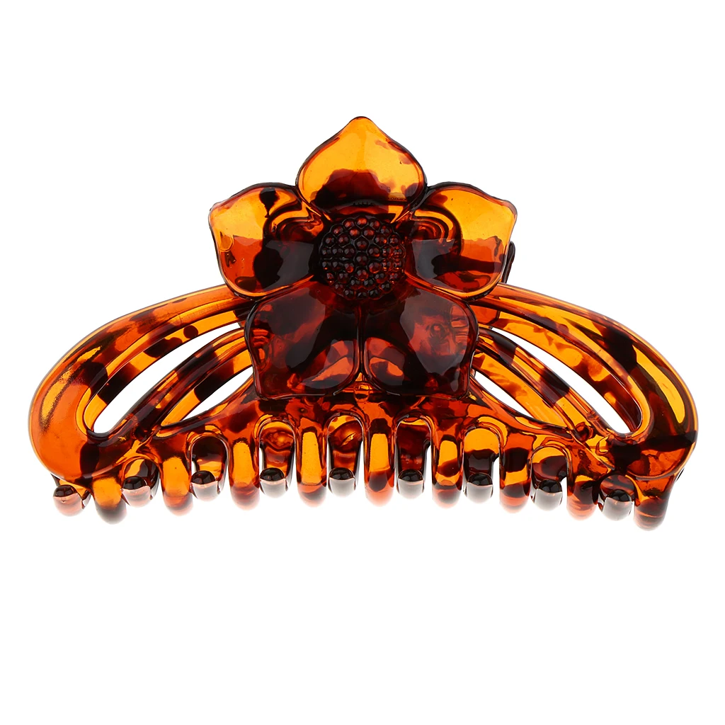 Semi-transparent Large Plastic Hair Claw Clip Hair Clamp Banana Clip