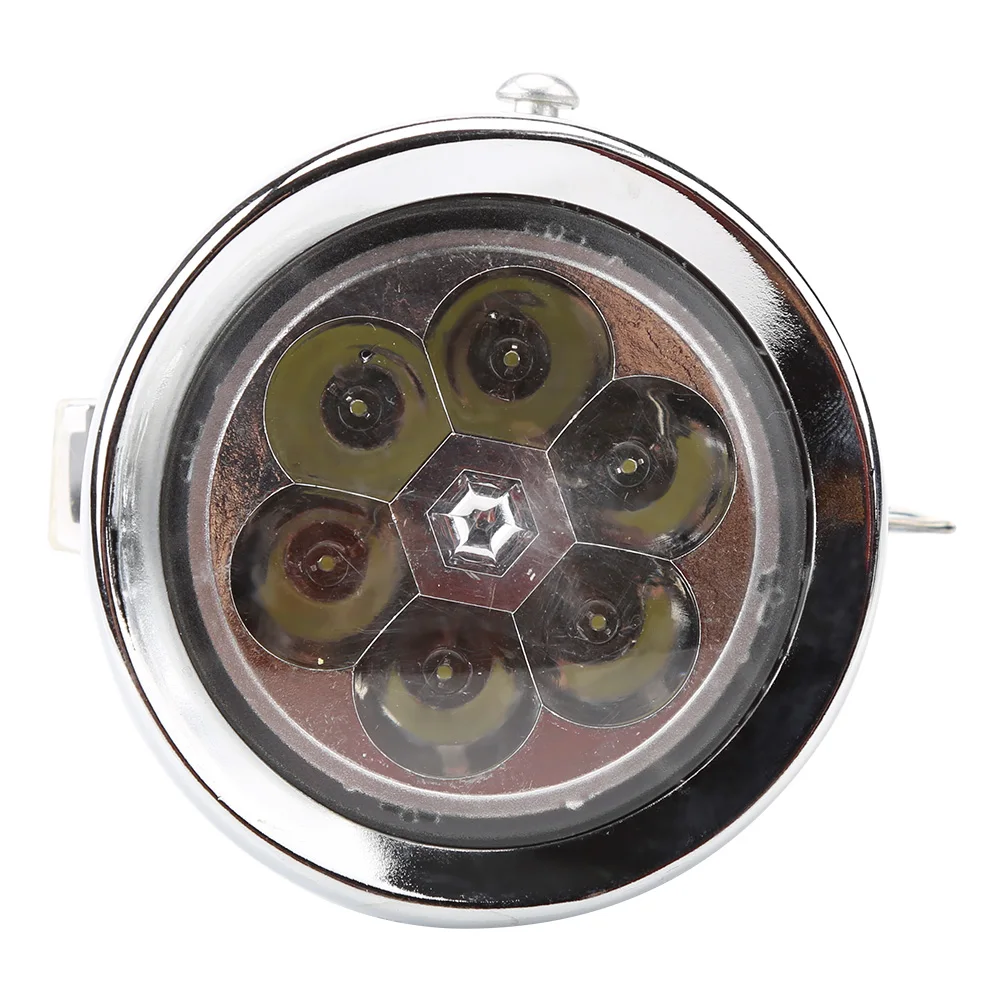 100*80mm 160 Degree Retro Vintage Bicycle Bike Front Light Cycling 6 LED Headlight Mountain Bike Head Fog Lamp With Bracket