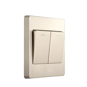 

Switch socket two open double control panel two-position wall switch