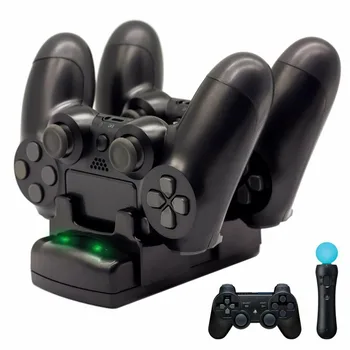 

Three In One Charger,Handle Dock Charger,Dual Wireless Controller Charger For PS4 / PS3 / PS3 mobile controller