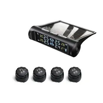 

Smart Car Tire Pressure Monitor Auto Tire Built-In External Universal Monitor Wireless Solar Digital LCD Display Detection Tool