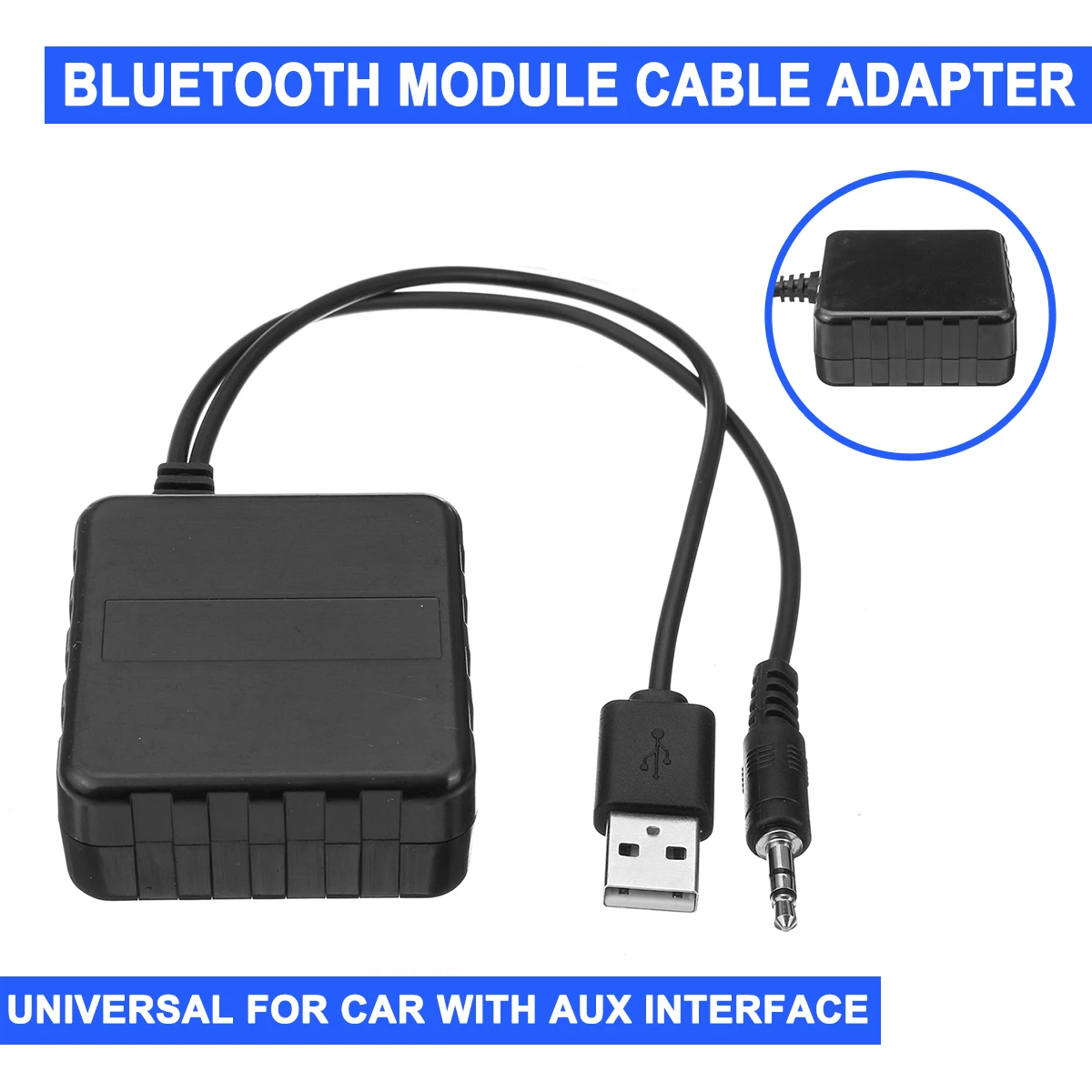 Автомобильный bluetooth модуль AUX вход аудио кабель адаптер Универсальный USB 3,5 мм AUX музыкальный плеер адаптер