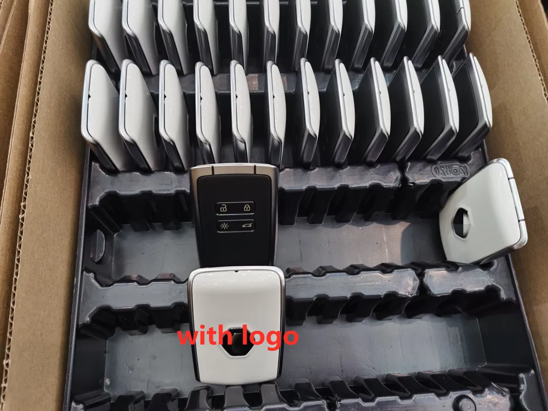 Original Car Keyless Smart Key Card 433Mhz with 4A Chip for Renault Koleo Koleao Koleka car key logo Black white cover | Автомобили и