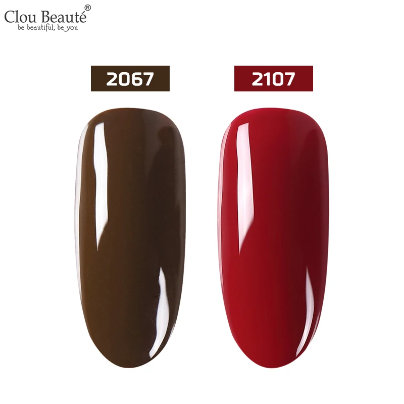 2067 2107 Clou Beaute 2 шт./лот УФ-гель для ногтей 15 мл чистый цвет ногтей Светодиодный УФ-гель для ногтей красный розовый впитывающий лак для ногтей Гибридный гель-краска - Цвет: 2067 2107