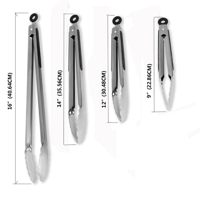 1Pc Bbq Grilling Tong Saláta Torta Desszert Étel Fogó Rozsdamentes Acél Grill Klipek - Image 6