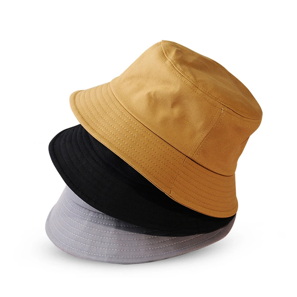 

HOT Sale Unisex Summer Foldable Bucket Hat Women Outdoor Sunscreen Cotton Fishing Hunting Cap Men Basin Chapeau Sun Prevent Hat