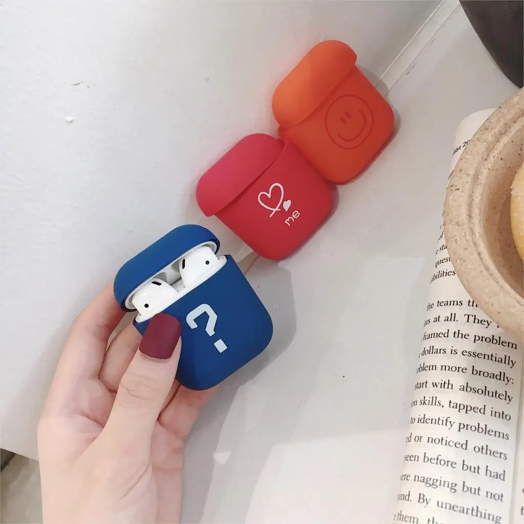 Новый милый мультяшный чехол для наушников Apple AirPods 1 2 Чехол Air Pods Матовый Жесткий