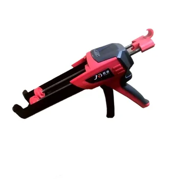 

Double Tube Glue Gun Professional Construction Decoration 400ml Alloy Pressure Relief Button DIY Elastic Rubber Handle Glue Gun