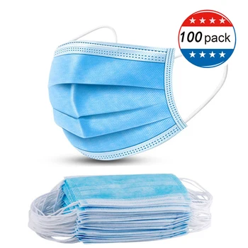 

100pcs Disposable Mask 3 layer Filter Mask