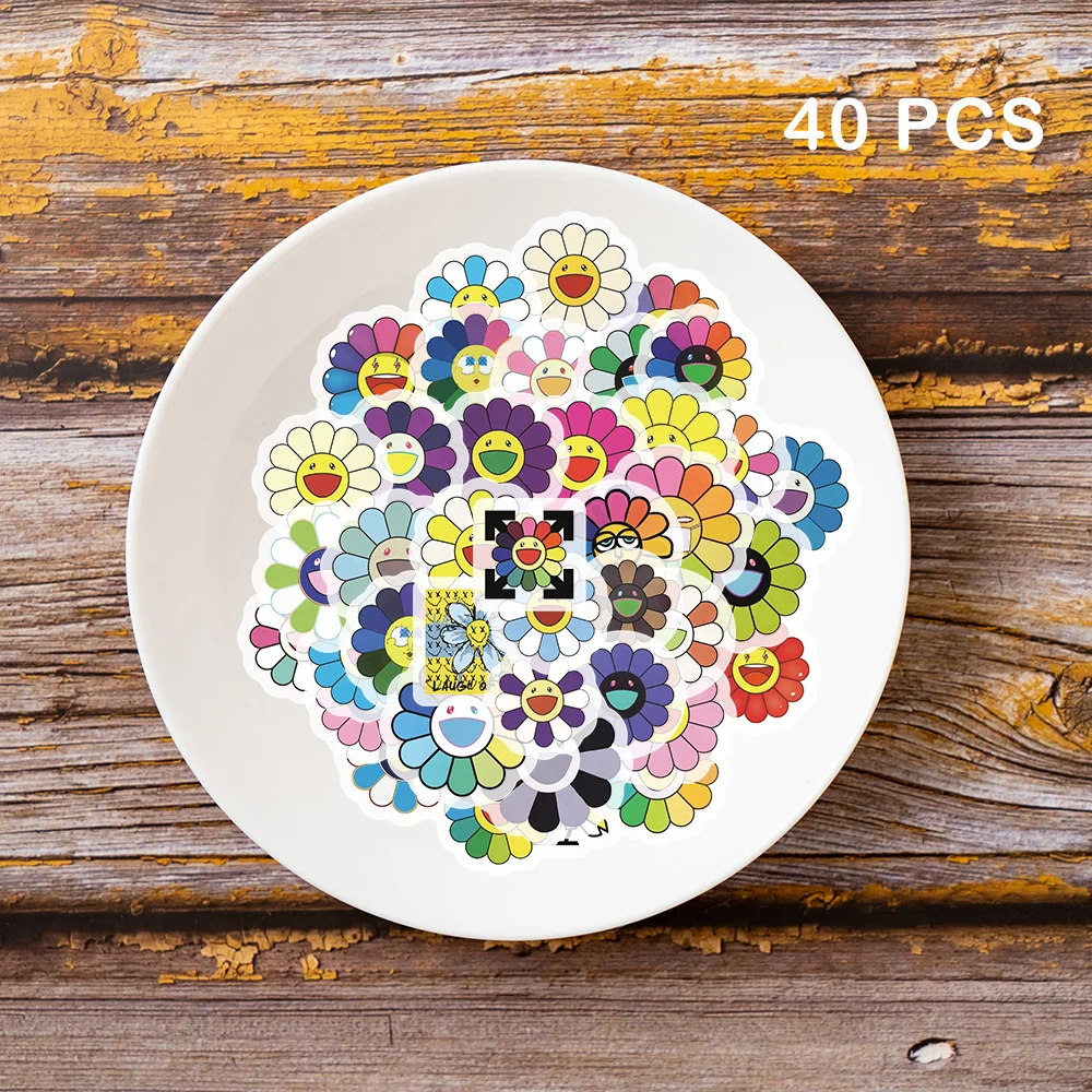 40 шт солнечные цветы тотемные заметки Мультяшные наклейки упаковка Сделай Сам