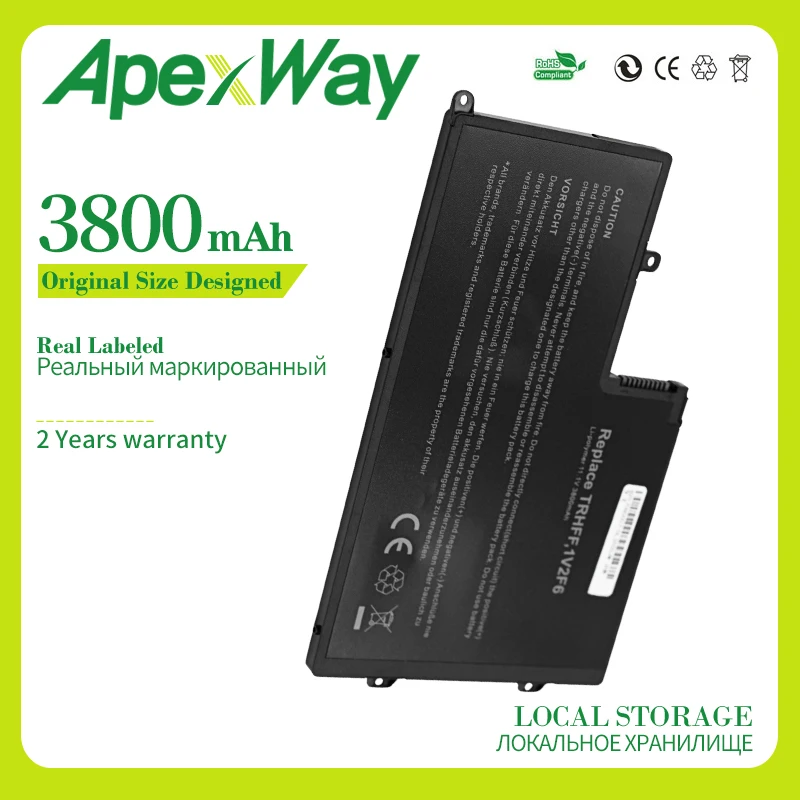 Apexway 11,1 В 3800 мАч аккумулятор для ноутбука Latitude 14 3450 15 3550 3450 3550 TRHFF 01V2F6 0DFVYN 58DP 5MD4V 1V2F6 0PD19 01V2F