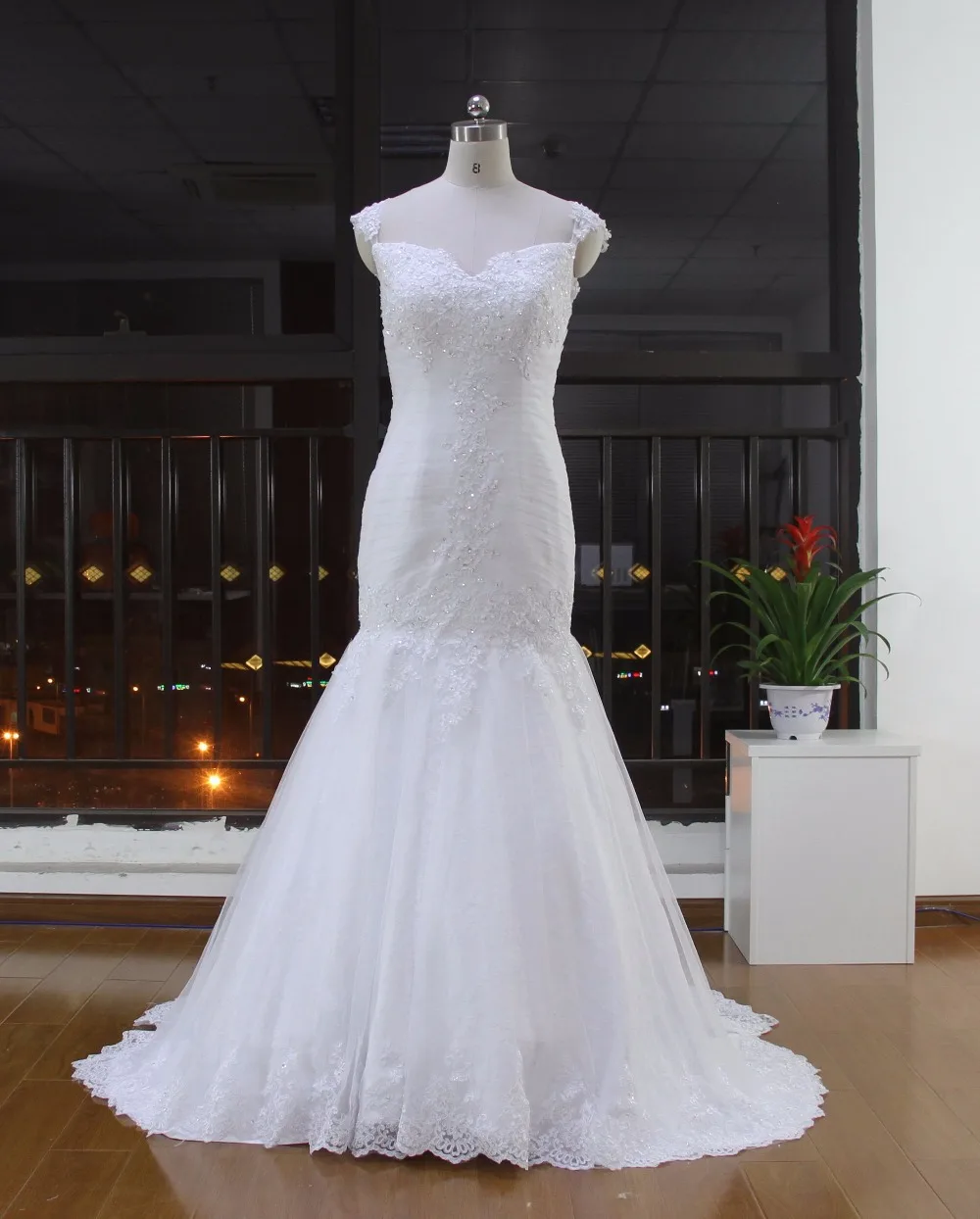 Vestidos de noiva renda vestido de casamento винтажное кружевное свадебное платье с аппликацией свадебное платье с силуэтом "Русалка" Съемная юбка AF28