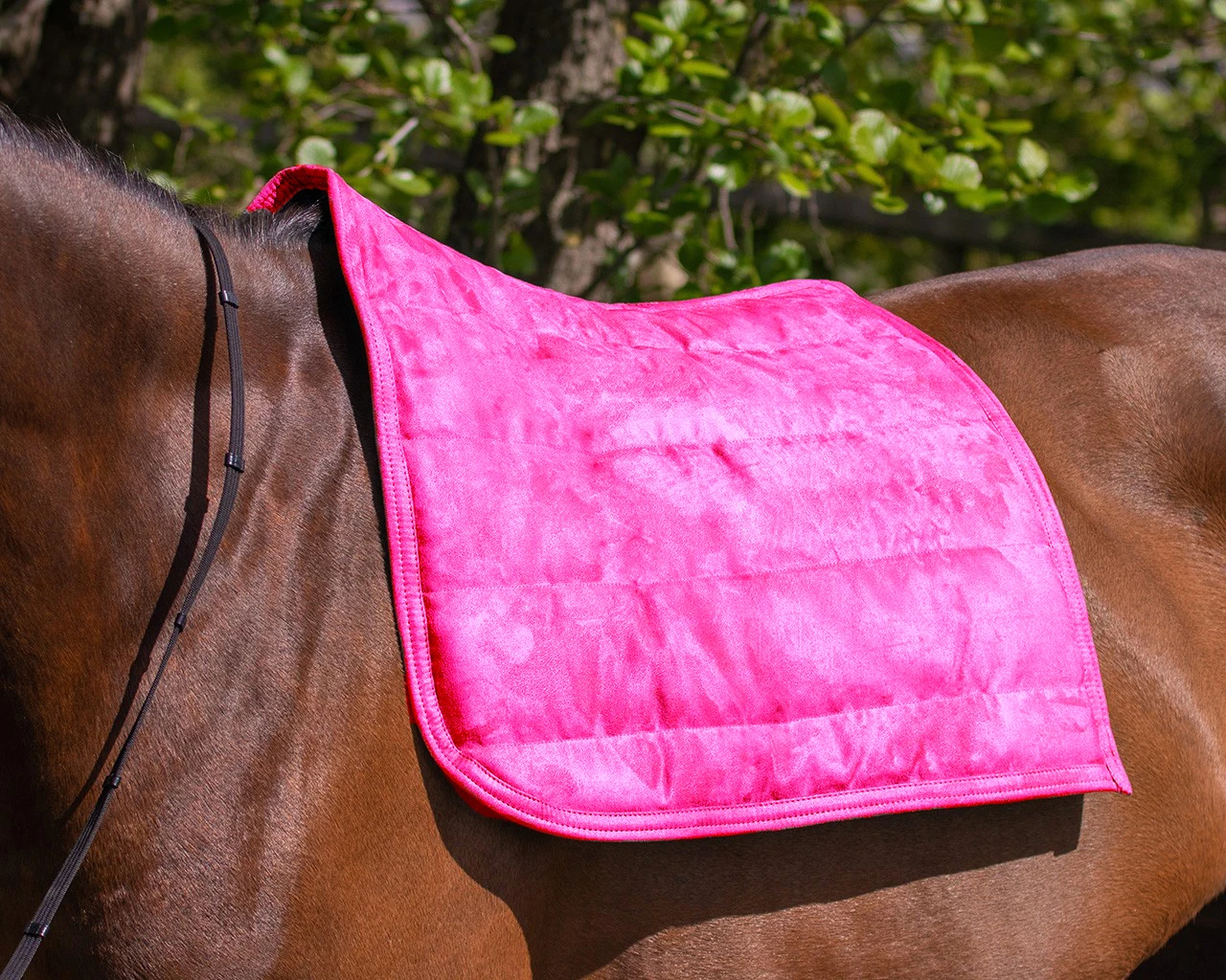 Cotton Horse Sweat Pad Saddle Pads Mesh Lined Moisture Absorption Perspiration Horse Saddke Pad