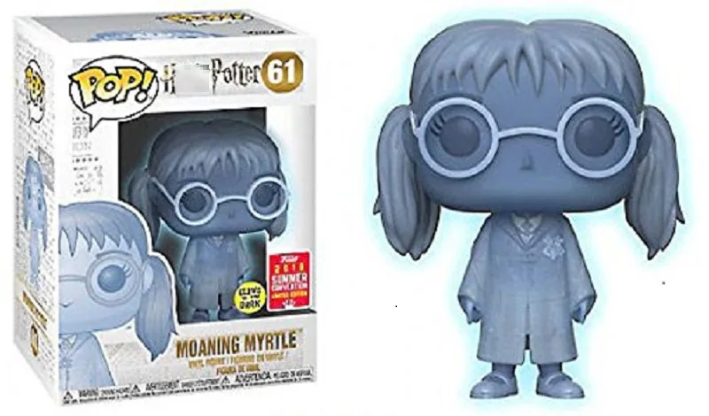 Funko POP Harri Potter Draco Malfoy Moaning Myrtle limited edition виниловые фигурки модель куклы игрушки для детей Рождественский подарок - Цвет: with box 61