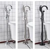 Swan Shape Bathtub Faucet Freestanding Bathroom Bath Tub Mixer Tap Single Handle with Handshower Floor Mounted Bath Shower Tap 2