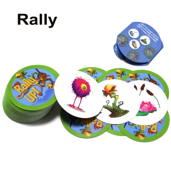 

New arrival rally category up board game 121 cards animals plants education game for kids school family party card game