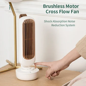 

Humidification Tower Fan Two in One USB Charging Air Conditioner Cooler Desktop Humidifier Retro Water Mist Fans