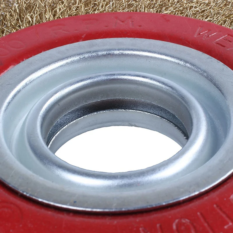 Проволочная щетка колесо для скамейки шлифовальный станок + редукторы соединительные кольца, 6 дюймов 150 мм