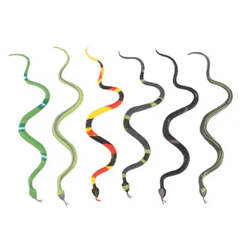 

6pcs Simulation Snake Toy Kids Snake Model Tricky Toy Prank Snake Prop
